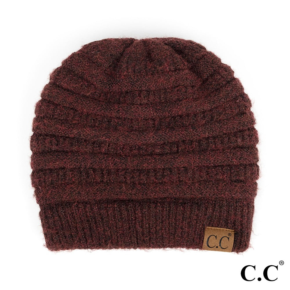 CC Ribbed Heather Beanie Hat (6 colors)