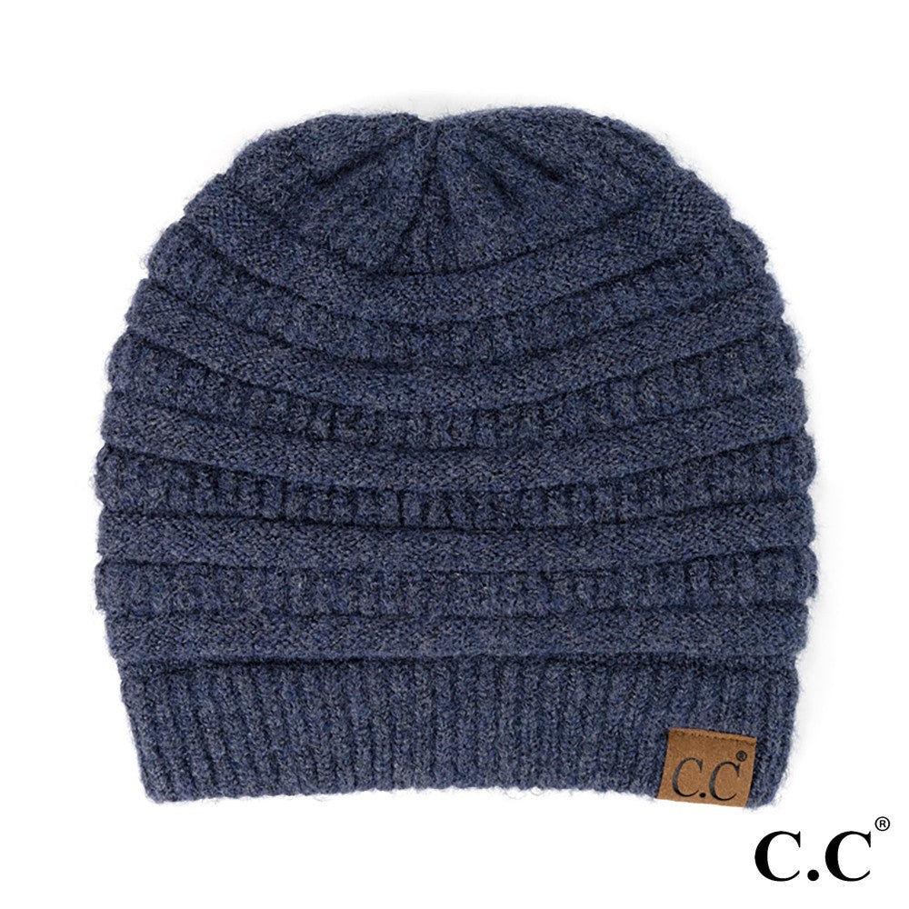 CC Ribbed Heather Beanie Hat (6 colors)