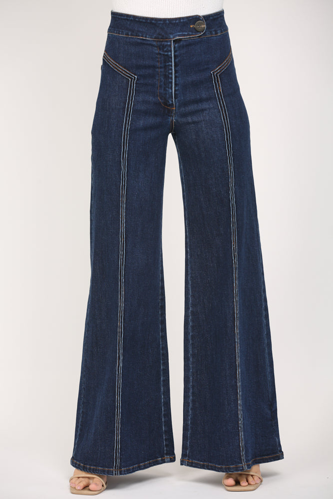 Dark Denim High Waist Wide Leg Jean by FATE – Magnolia Too Boutique