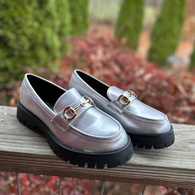 SHOW STOPPER LOAFERS in SILVER