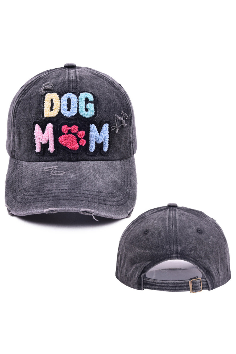 Black DOG MOM Baseball Cap