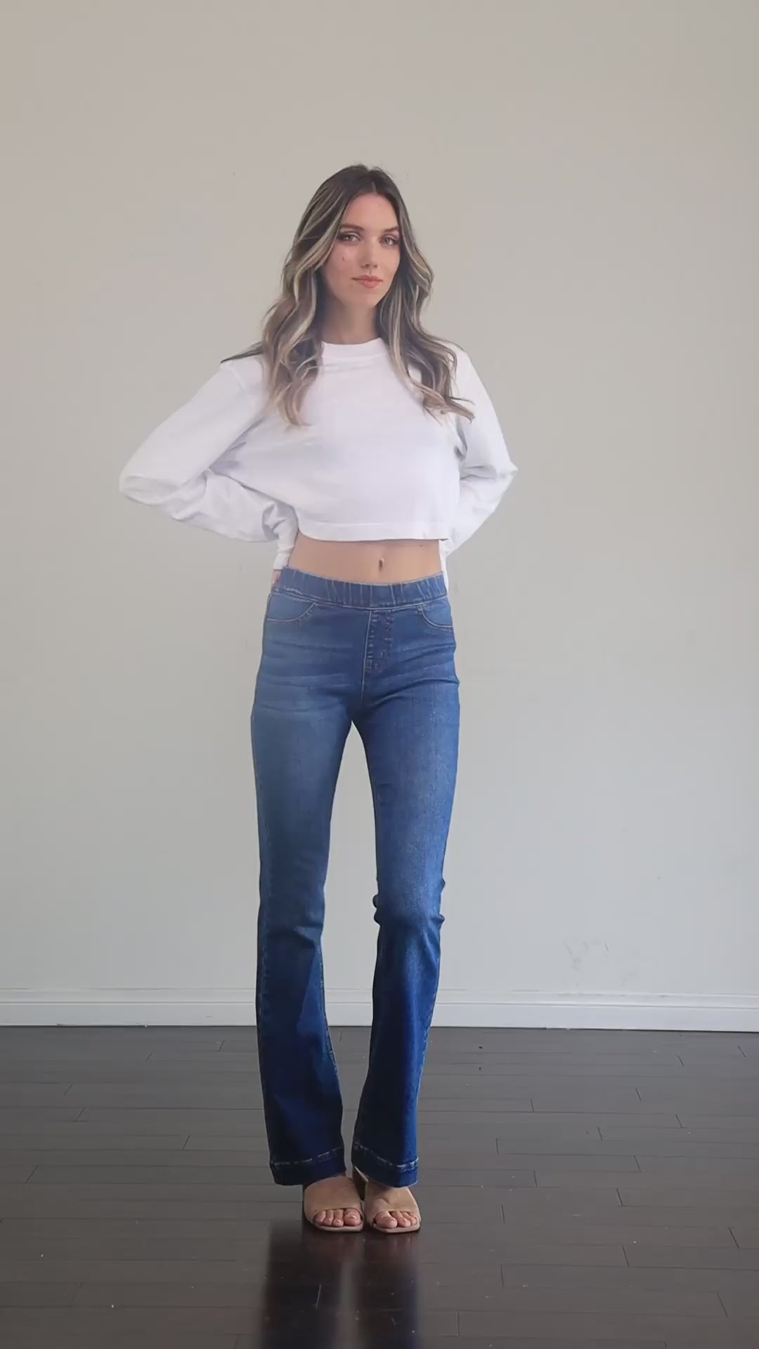 Jelly Jeans Pull On Flare