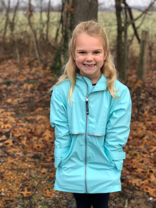 Periwinkle charles river shop rain jacket
