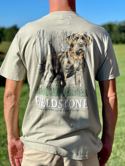 Fieldstone "Retriever Puppy T-Shirt in Sandstone Final Sale