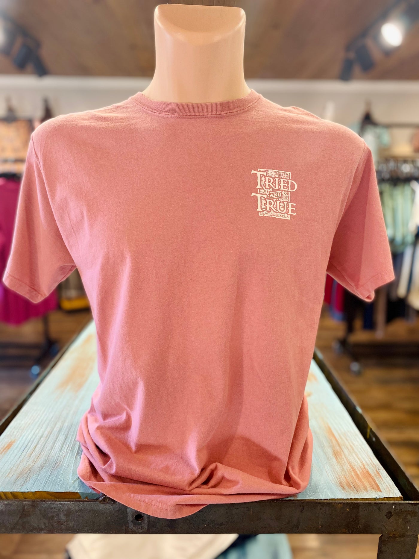 Tried and True "Farm Tools" Tee in Mauve Final Sale
