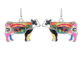 Animal Print Epoxy Dangle Earrings (4 Animals)
