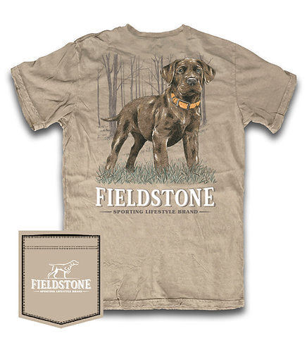 Fieldstone "Retriever Puppy T-Shirt in Sandstone Final Sale