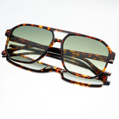 Billie in Tortoise/Green by Freyrs Eyewear