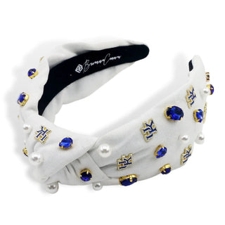 BRIANNA CANNON'S WHITE UNIVERSITY OF KENTUCKY LOGO HEADBAND