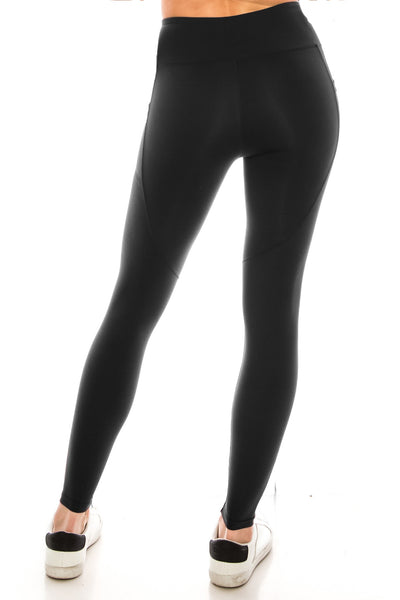 Black Premium Active Yoga Leggings w/Side Pockets