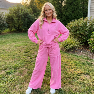Simply Southern Pink Mineral Wash Hoodie