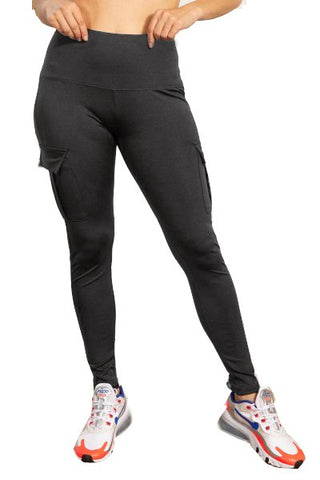 Black Cargo Yoga Sports Leggings
