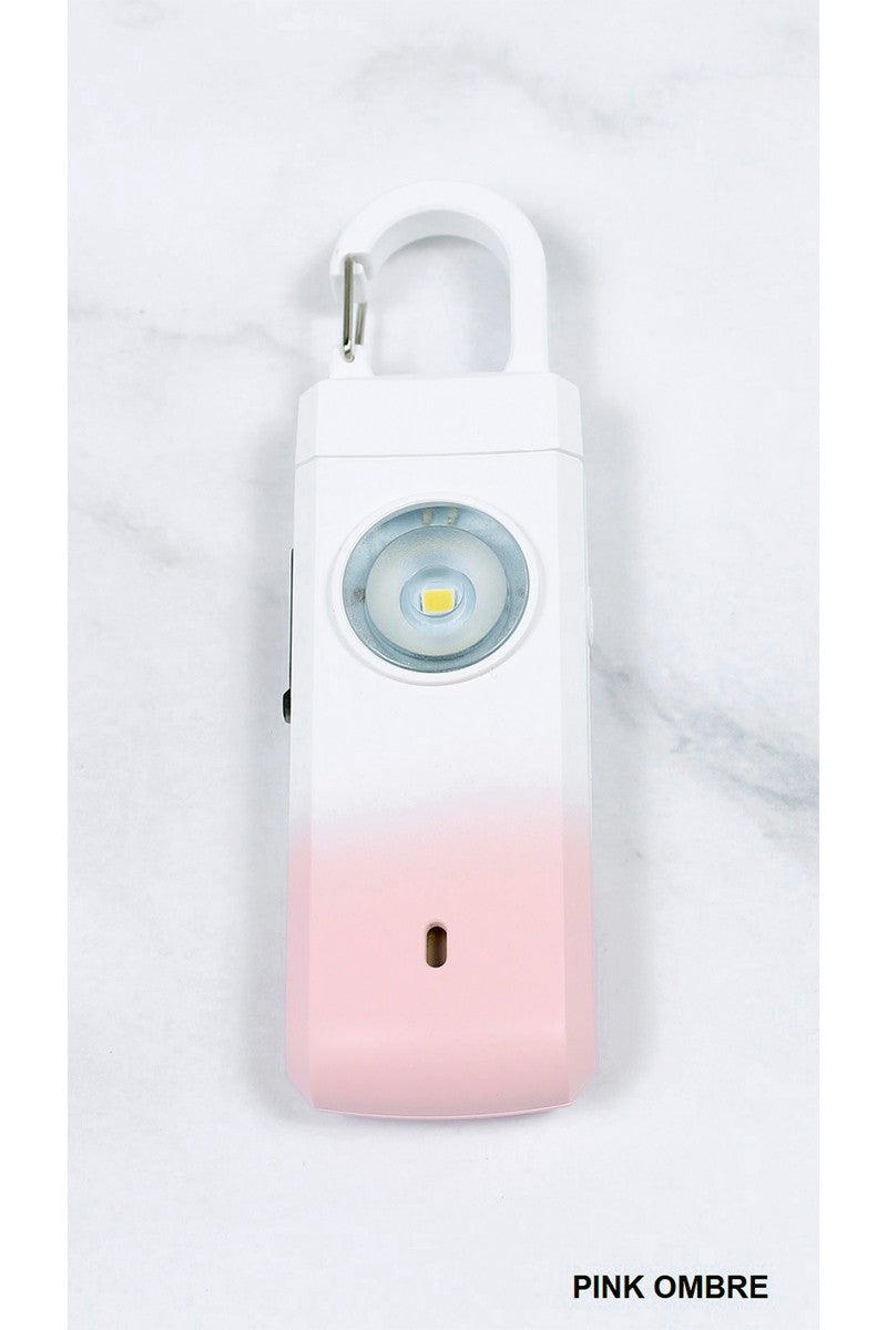 RECHARGEABLE PERSONAL SAFETY ALARM AND FLASHLIGHT (4 Colors)