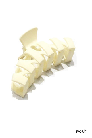 SC Zig Zag Hair Claw Clips, 4.5 Inch (4 Colors)
