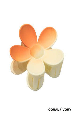 SOPHIA'S CORNER OMBRE FLOWER HAIR CLAW CLIP (9 Colors)