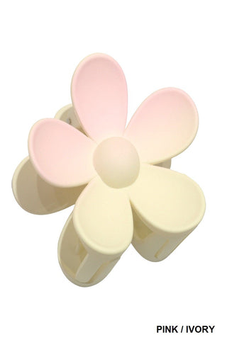 SOPHIA'S CORNER OMBRE FLOWER HAIR CLAW CLIP (9 Colors)