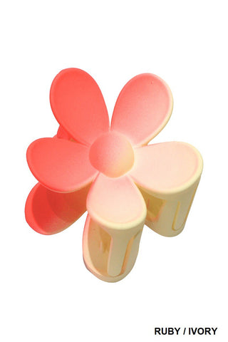 SOPHIA'S CORNER OMBRE FLOWER HAIR CLAW CLIP (9 Colors)