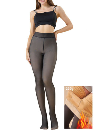 Black Thermal Fleece Lined Tights
