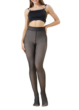 Black Thermal Fleece Lined Tights