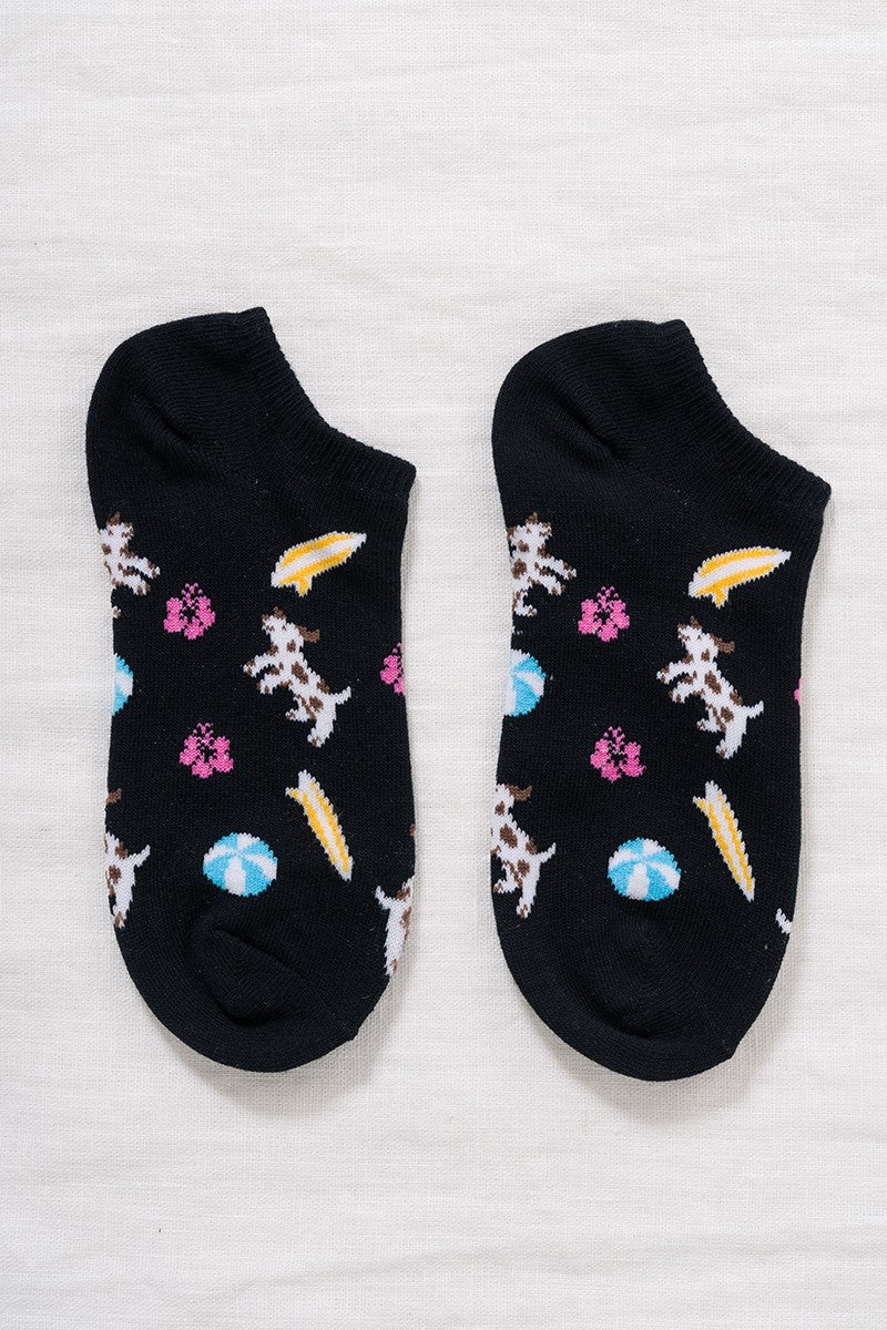 SOPHIA'S CORNER DOG PATTERN COMFY ANKLE SOCKS