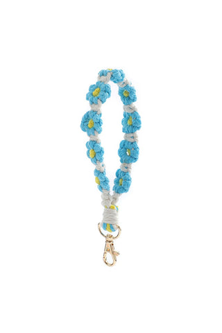 SOPHIA'S CORNER DAISY FLOWER WRISTLET KEYCHAIN (5 Colors)