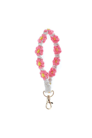 SOPHIA'S CORNER DAISY FLOWER WRISTLET KEYCHAIN (5 Colors)