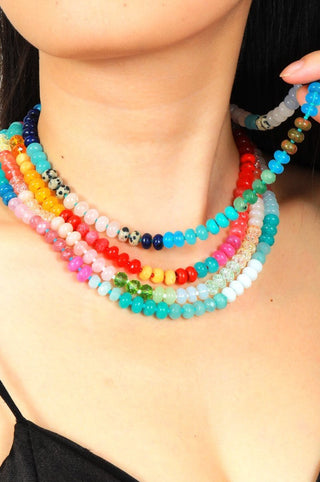 Natural Agate Gemstone Necklace (5 Colors)