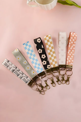 SC Trendy Design Wristlet Keychain Lanyard (9 Options)