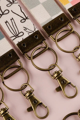 SC Trendy Design Wristlet Keychain Lanyard (9 Options)