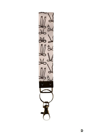 SC Trendy Design Wristlet Keychain Lanyard (9 Options)