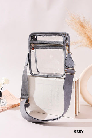 Premium Clear Stadium Messenger Bag (3 Colors)