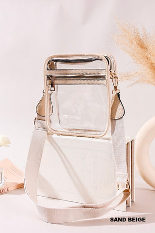 Premium Clear Stadium Messenger Bag (3 Colors)