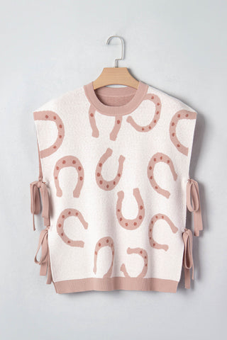 SC Horse Shoe Tied Side Cap Sleeve Top FINAL SALE
