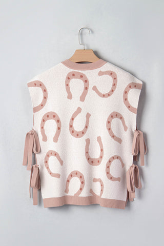 SC Horse Shoe Tied Side Cap Sleeve Top FINAL SALE