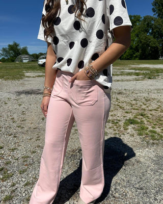 Pink Petite Pull-on Pant FINAL SALE