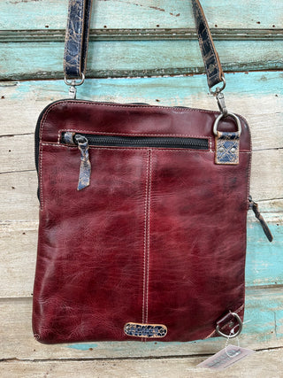 BED STU "Aiken" Bag in Cherry Lacquer Slate