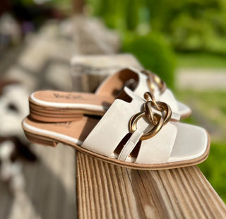 Corkys "Off the Chain" in Ivory Sandal Final Sale