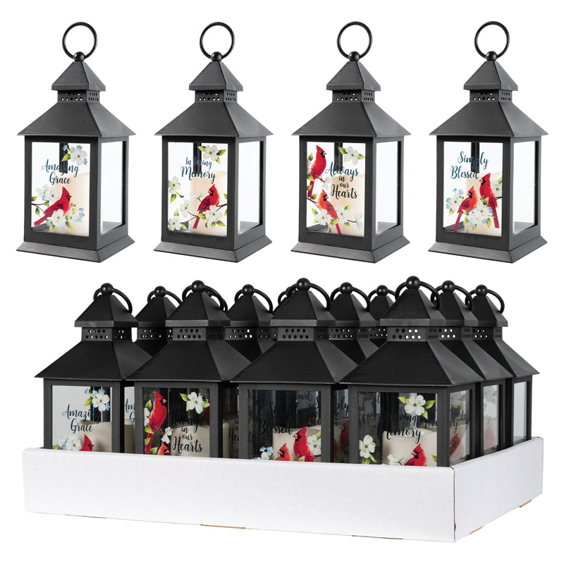 4 Assorted Cardinal Lanterns