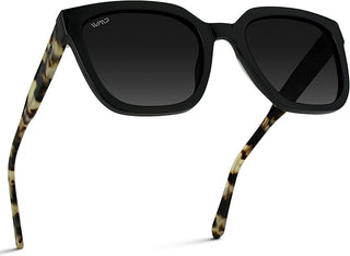 Wren in Black Beige Tortoise Polarized Sunglasses