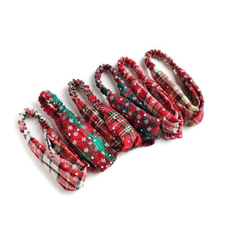 Soft Elastic Plaid Holiday Headband (4 Colors)