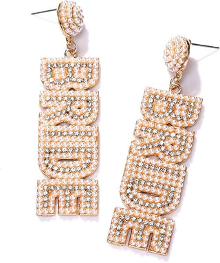 Bride Seed Bead Drop Earrings (4 Colors)
