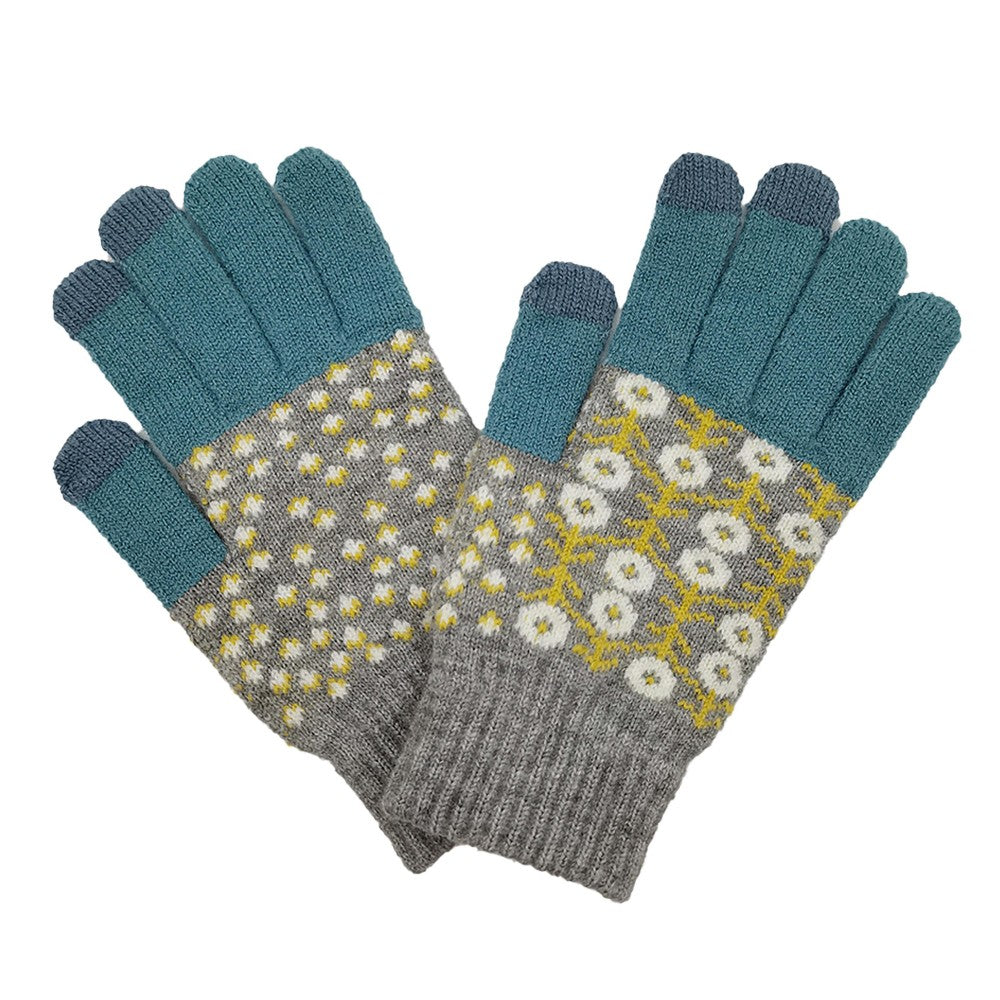 Do Everything In Love Flower Knit Glove