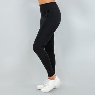 Black Seamless Fleece Lined Leggings