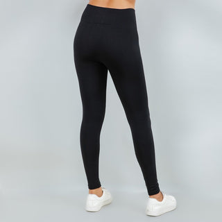 Black Seamless Fleece Lined Leggings
