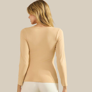Nude Sculpted Chic Seamless Long Sleeve Top