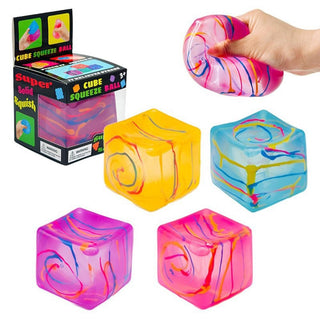SC. Splatter Paint Cube Squishy Toy (4 Options)