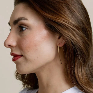 Cast A Line Earring in Gold