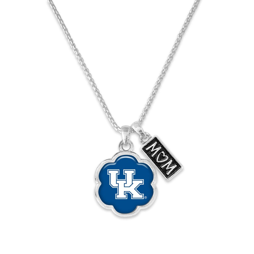 Officially Licensed Kentucky Mom Multi Charm Chain Link Necklace