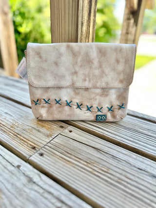 BedStu "Cleo" in Nectar Lux Arctic Teal Rustic*