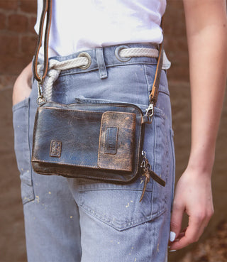 Bed Stu "Alelike" Crossbody in Black Lux